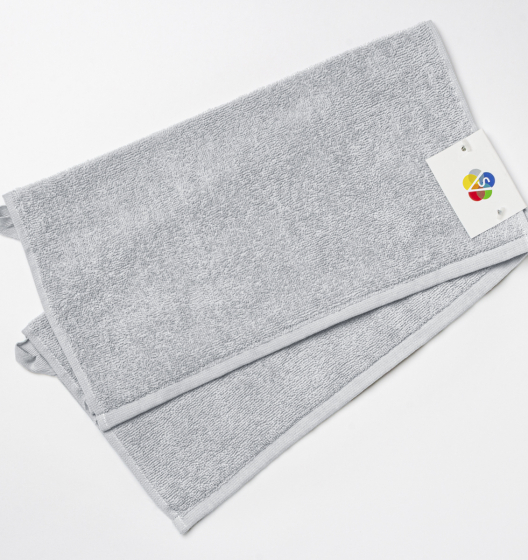 Набор полотенец махровых IDEAL (серо-голубой, 2 шт)