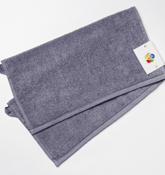 Набор полотенец махровых IDEAL (серо-синий, 2 шт)