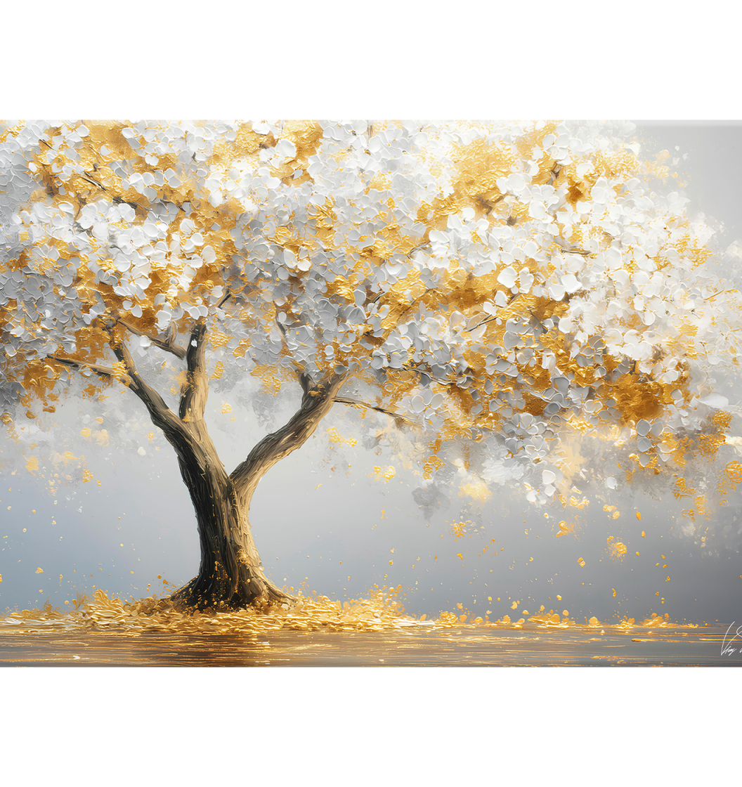 Картина на холсте GOLDEN TREE арт.8271139