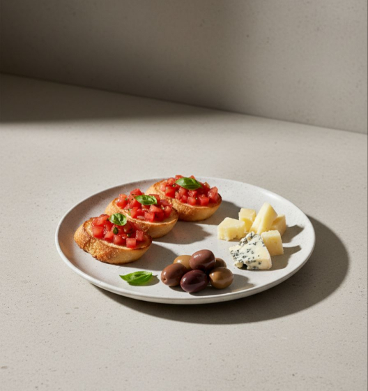 Тарелка закусочная SATORI / САТОРИ (1 шт, бежевая)