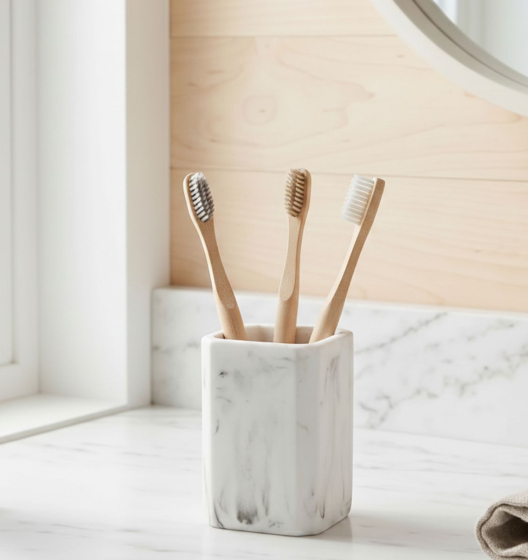 ONEGA Toothbrush Holder, White