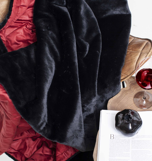 Плед меховой BLACK RUBY