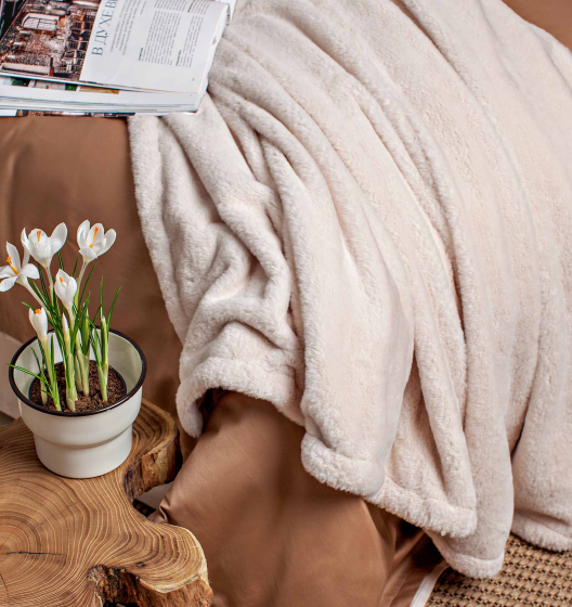 Плед меховой VANILLA LATTE