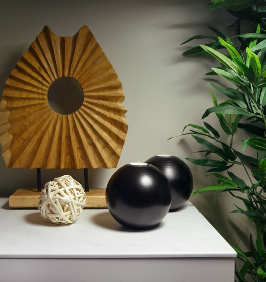 Подсвечник Wooden Black